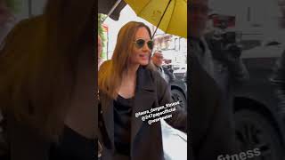 Angelina Jolie is so nice she stopped for a few fans today in nyc angelinajolie bradpitt