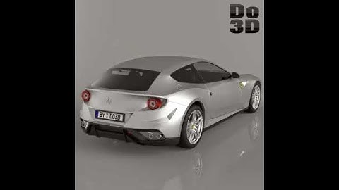 3D Model Ferrari FF 2013 3D Model at 3DExport.com