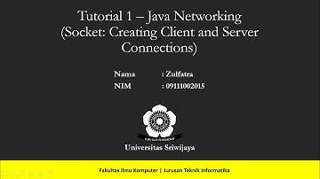 Video 1 of 3   Membuat Koneksi Client Server