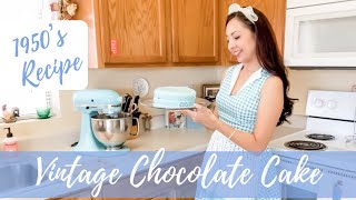 Today i'm sharing how to make a 1950's vintage chocolate cake. this is
the first video in my cookbook recipe series. i also share baking tips
...