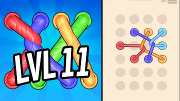 🪢 TWISTED TANGLE 🪢 Level 11 🧩 Gameplay Walkthrough