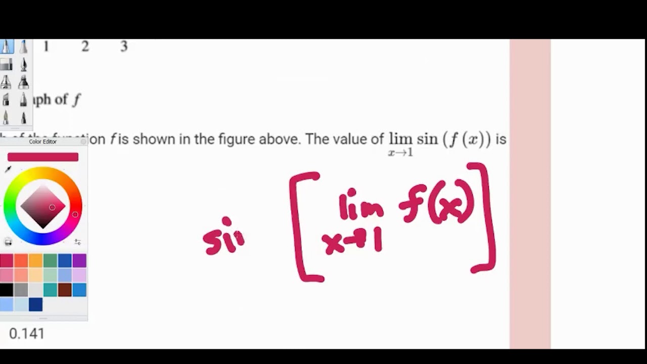 Finding Limits Graphically (example problem) - AP Calculus AB - YouTube