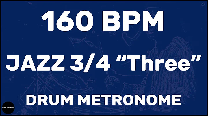 Jazz 3/4 "Three" | Drum Metronome Loop | 160 BPM
