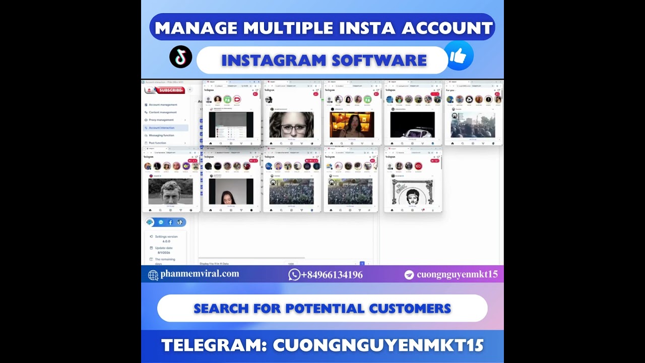 Instagram Bulk Account Management 