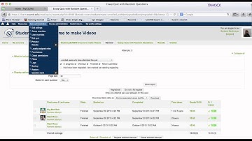 How to create a user override on a quiz in iLearn 2.5