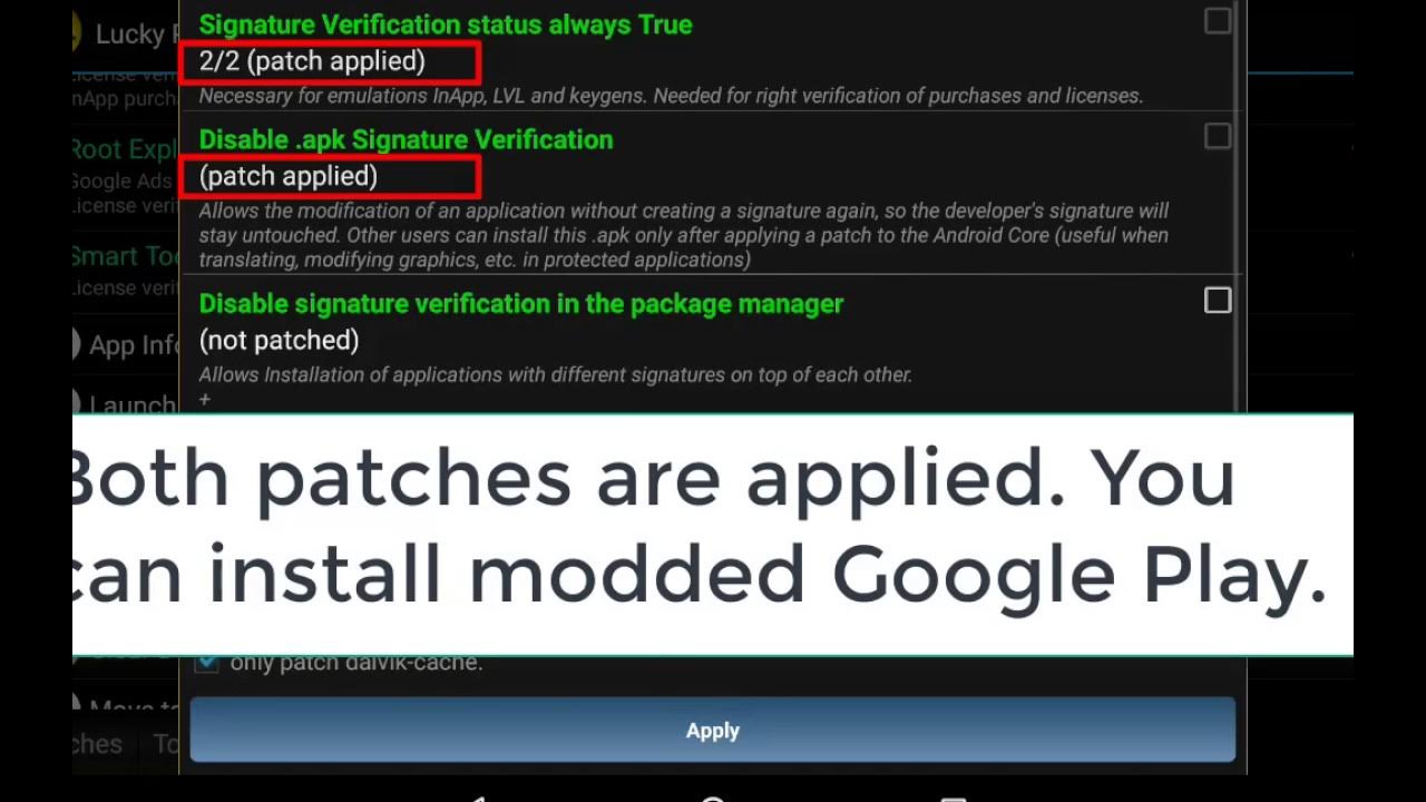 Method 4. Remove license Verification on Android. Modded Google Play