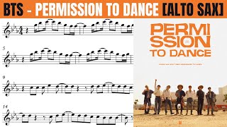 BTS [PERMISSION TO DANCE] PARTITURA PARA SAX ALTO