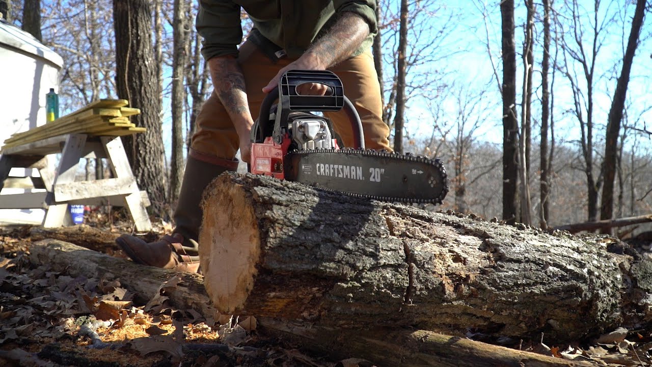 Catching Rain & Chainsaw Power Off Grid Canvas Tent Life YouTube