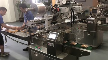 ZP-500S flow wrapper machine cake bread Pillow packaging machine made in China