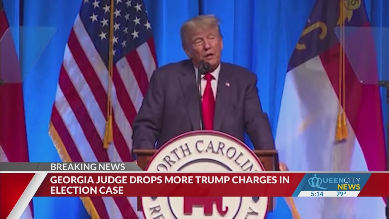 Georgia judge drops 2 more Trump charges in election case - YouTube