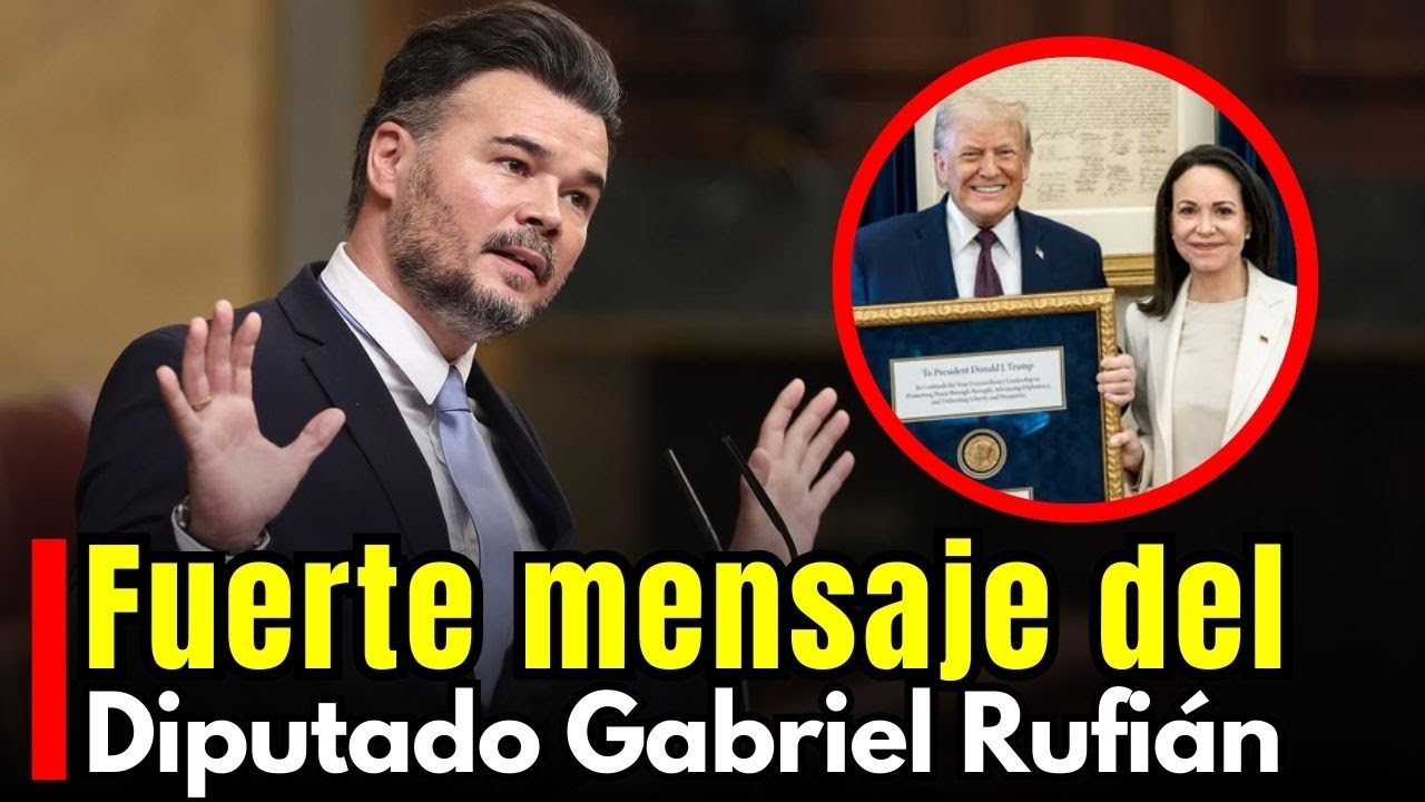 Fuertes palabras hacia Trump del Diputado de España Gabriel Rufián