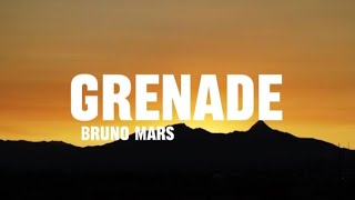 Bruno mars - Grenade ( Lyrics Video )