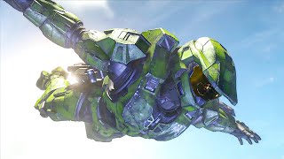 Halo Infinite - Master Chief Jumps From The Highest Point