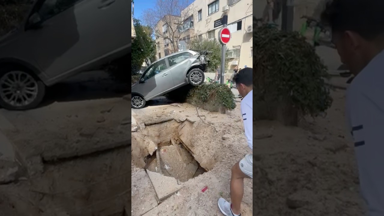 Miracle in Bnei Brak. This Iran Missile Hit the Road but no people in Israel.