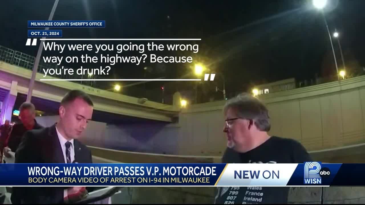 Body camera video shows arrest of driver accused of driving the wrong ...