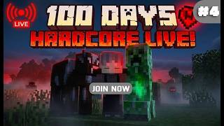 100 days HARDCORE Live stream only smp #4