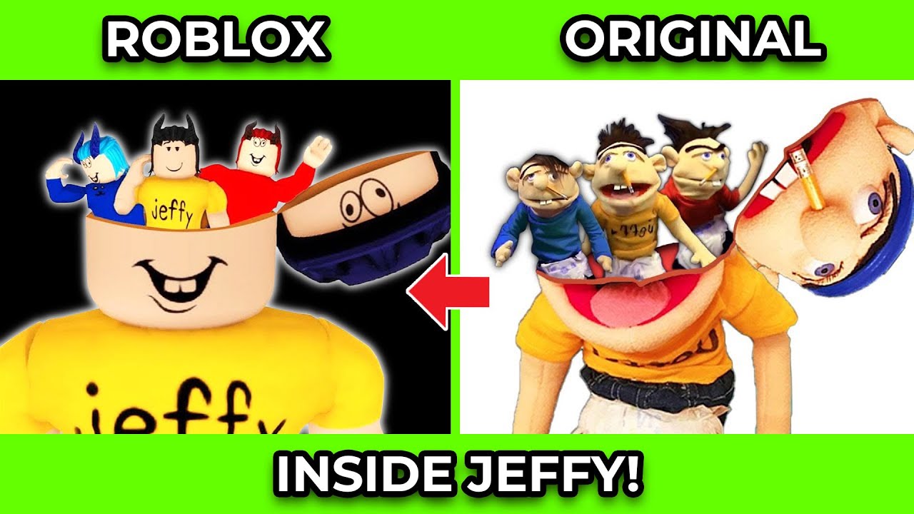 SML Movie vs SML ROBLOX: Inside Jeffy ! Side by Side
