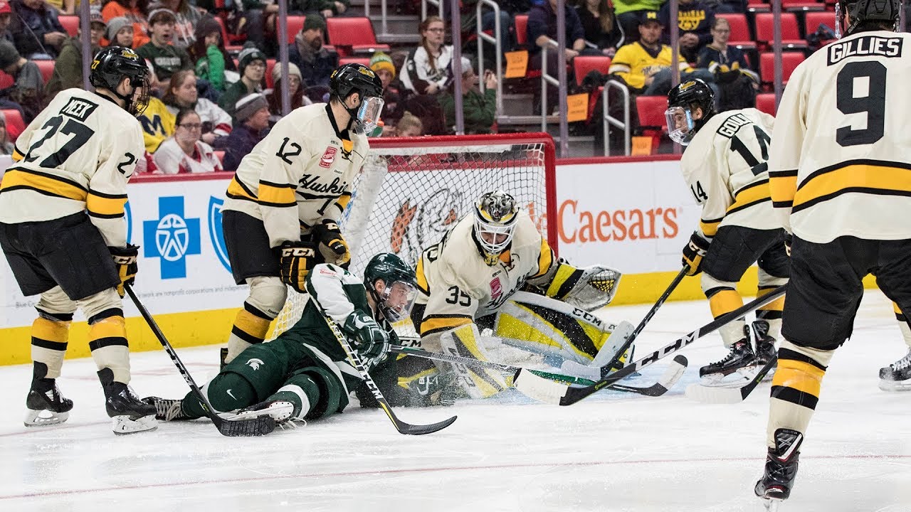 Hockey Highlights – Tech vs MSU – Jan. 1, 2018