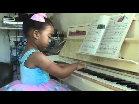 Christiana at 3 yrs old playing Classic Dance , Faber Level 1.MPG - YouTube