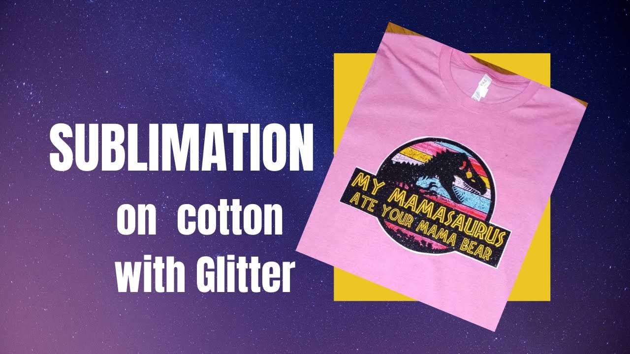 How to sublimate on100% cotton l Vinyl crafts l How to make a 5-minute ...