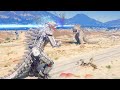 GTA 5 - Godzilla and Mechagodzilla mod gameplay
