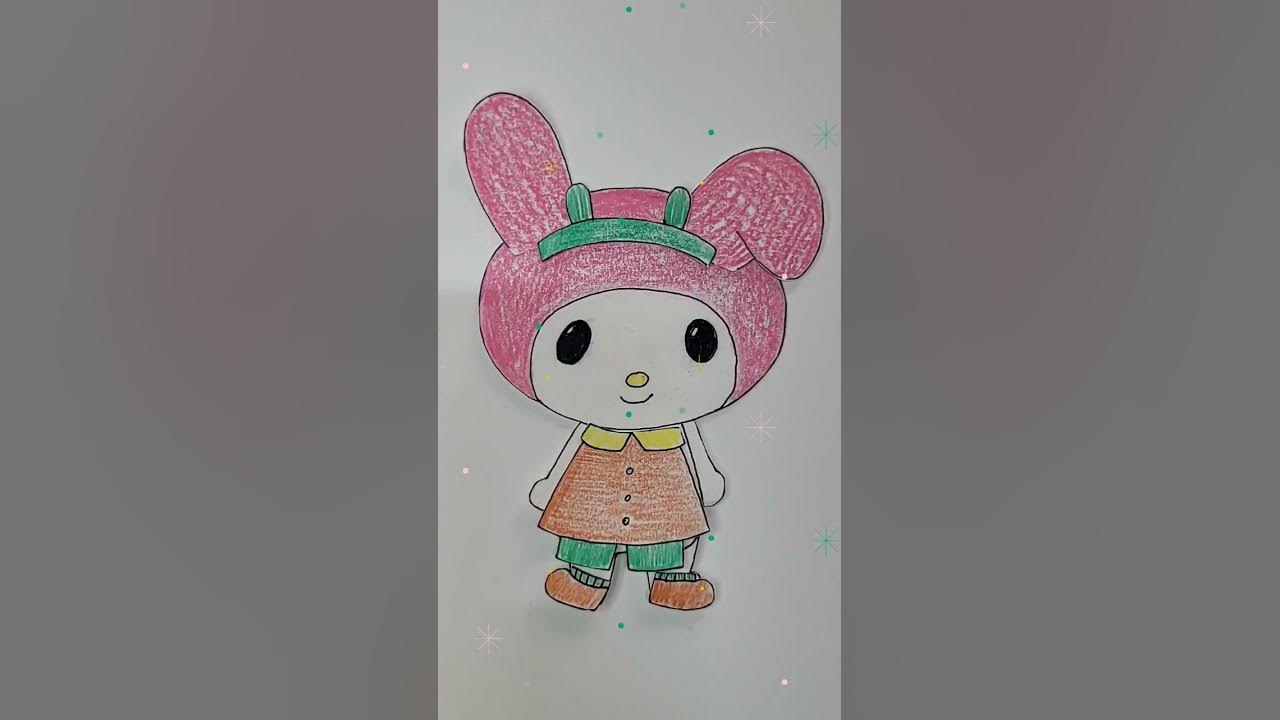 [🎉Paper Diy🎉]마이멜로디 옷입히기 /종이인형놀이#숏츠 #paperdiy #인형놀이 #종이만들기