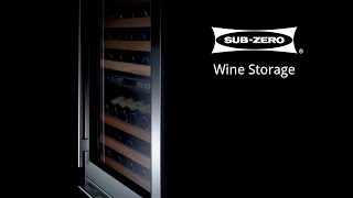 Sub Zero Wine Storage