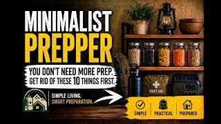 Minimalist Prepper: You Don't Need More Prep. Get Rid of These 10 Things First.