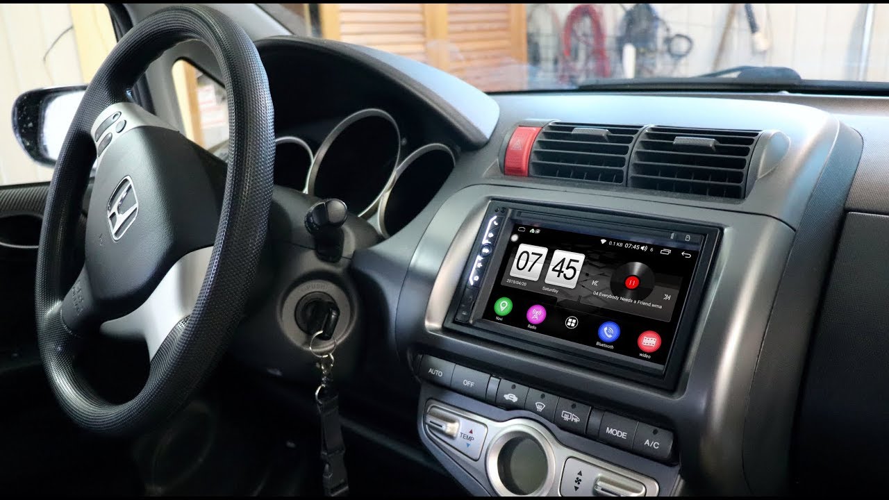 Montaż radia 2 DIN Android w Honda Jazz YouTube