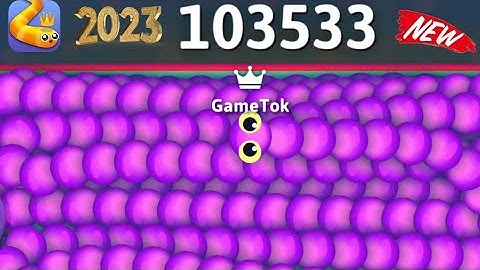 I reached 100000 score in Snake.io Best gameplay  Game Tok