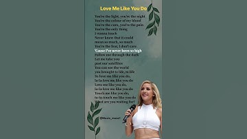 Thumbnail of Ellie Goulding - Love me like you do(Verse 1) Lyrics#lyrics
