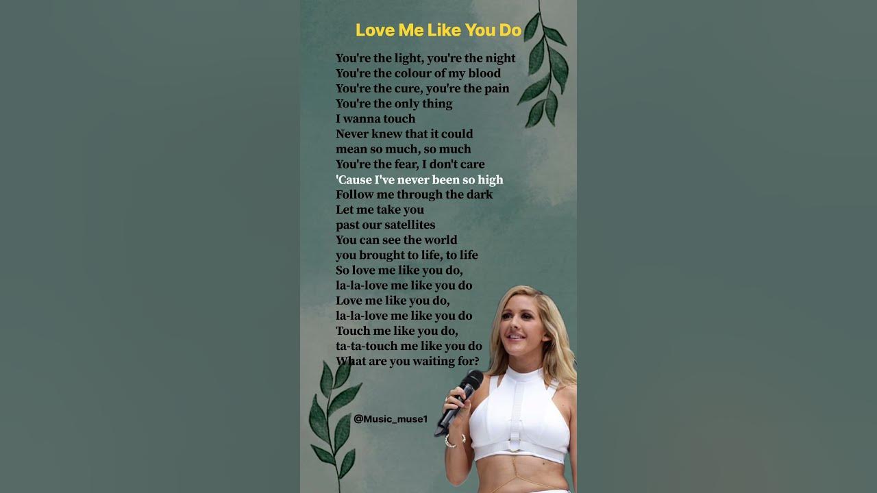 Ellie Goulding - Love me like you do(Verse 1) Lyrics#lyrics