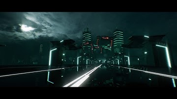 Tron Cityscape - Unreal Raytracing Test