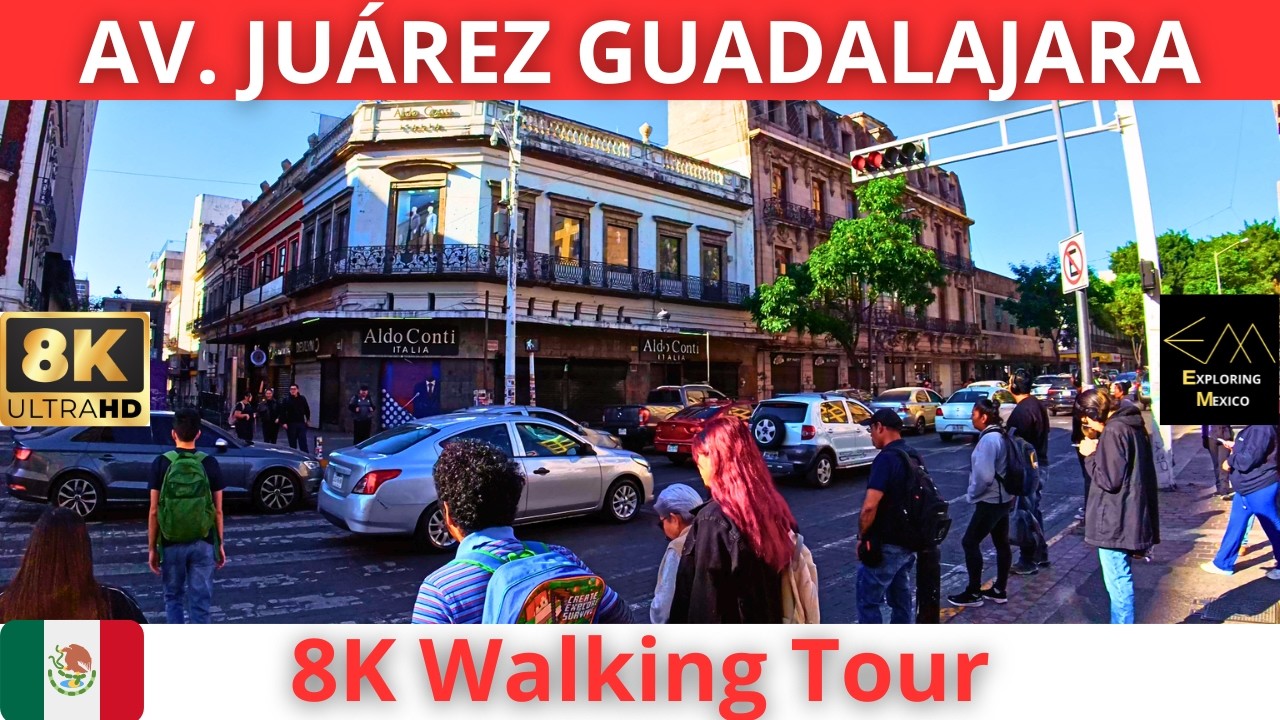 NUEVA NORMALIDAD Caminando en GUADALAJARA 2026 por AV. JUÁREZ Y TEMPLO DEL CARMEN en 8K 🇲🇽