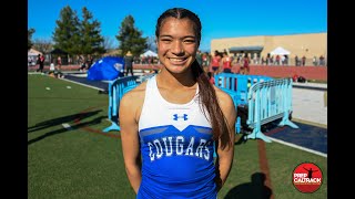 Norco hurdler Taylor Shorter at the 2020 Saddle Up Invitational