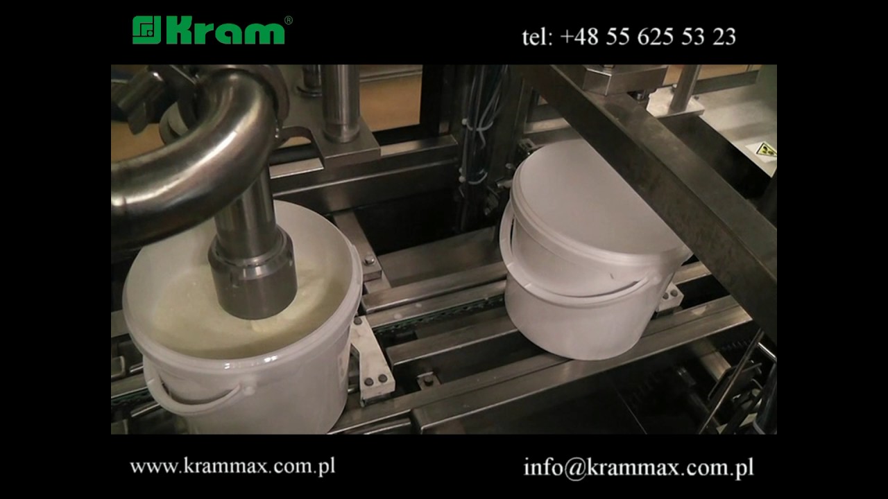 bucket filling and packaging line