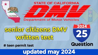 California DMV written test 2 2024 | 25 hard level questions (hard level) |