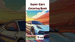 Full Super Cars Coloring Book — a slow, calm coloring flip-through #Shorts Update