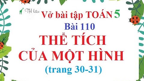 Giải vở bài tập toán lớp 5 bài 110 năm 2024