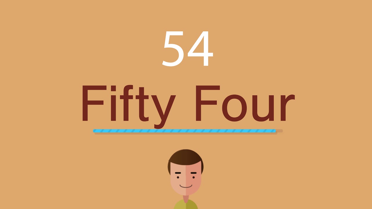 54 En Ingles Como Se Escribe