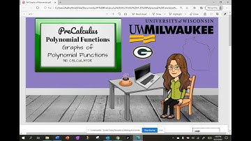 Graphs of Polynomials   NO CALCULATOR
