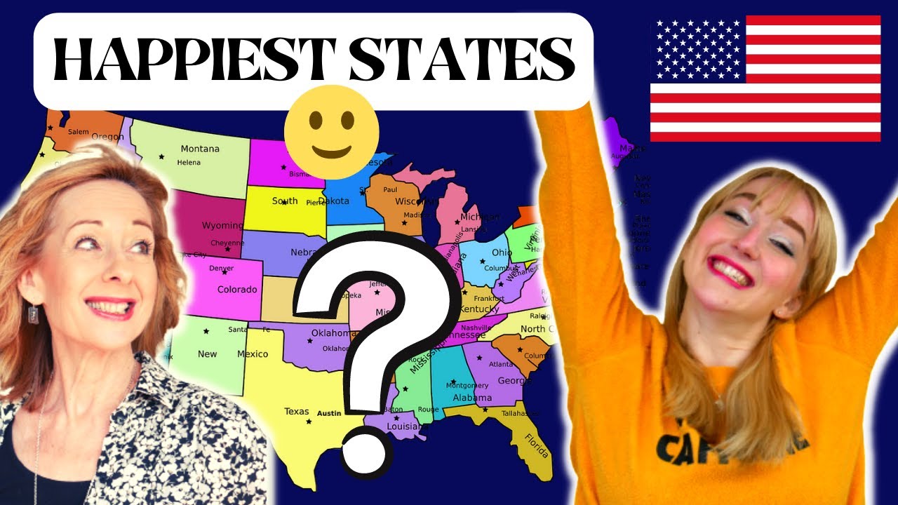 The Happiest States In America - Ranked Lowest to Highest - YouTube
