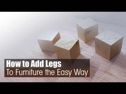 How to add legs to furniture the easiest way // Wood DIY