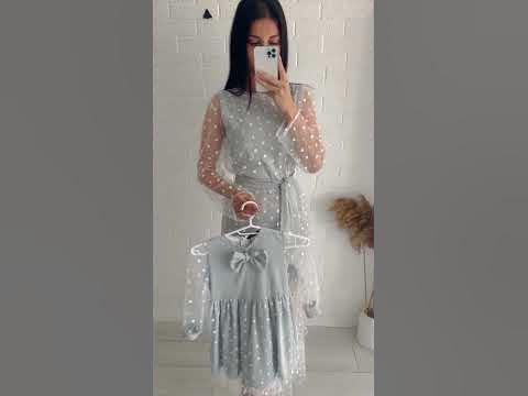 Платья для мамы и дочки Family look - YouTube
