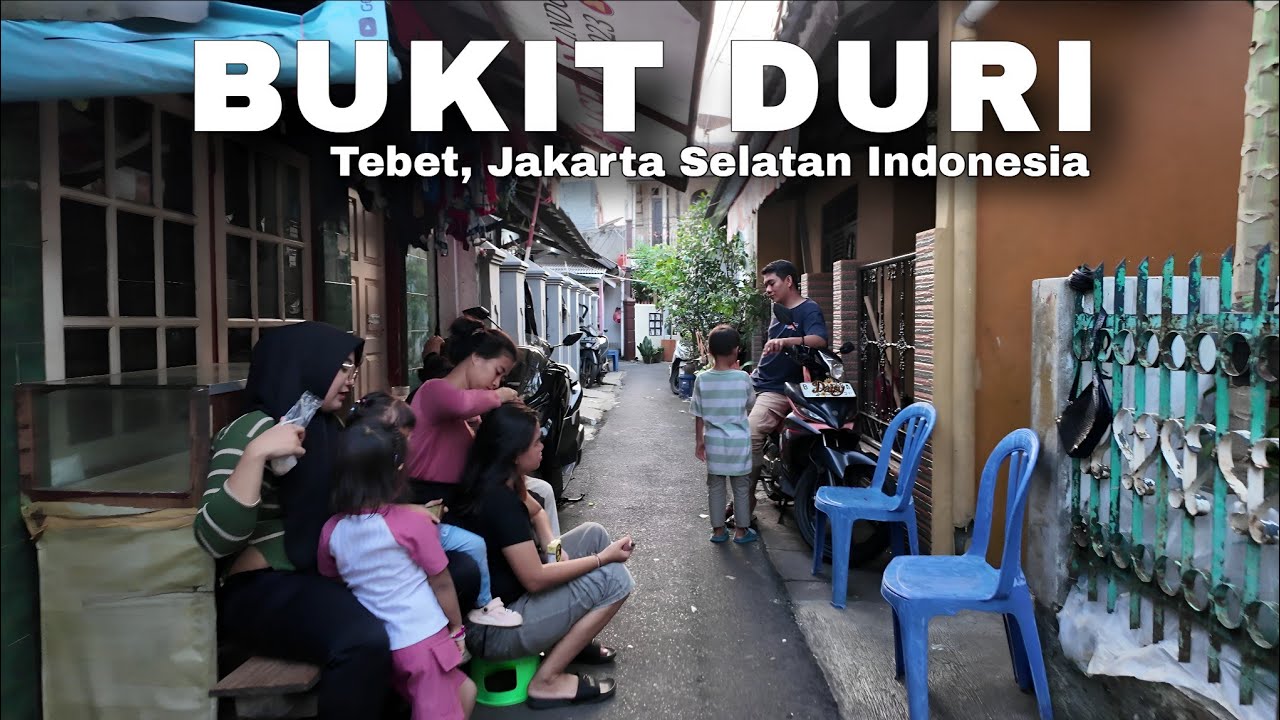 Suasana Sore Di Pemukiman Padat Bukit Duri Jakarta | Real Life
