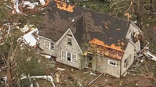 Dozens in shelters after storms rip through South