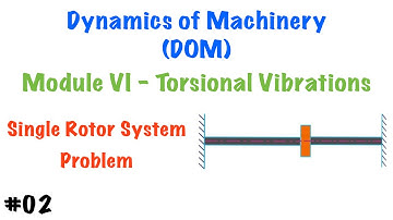 Torsional Vibrations of a Single Rotor System - Problem Solving | DOM | Module 6 | KTU S6 ME