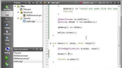 C++ Qt 13   Resource Files