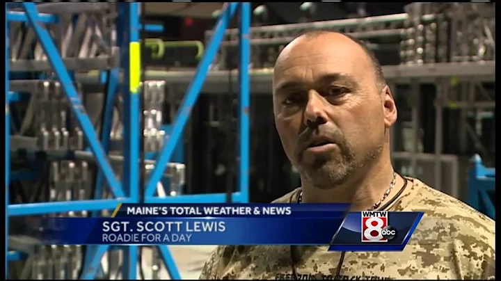 Veteran works as KISS 'Roadie for a Day'