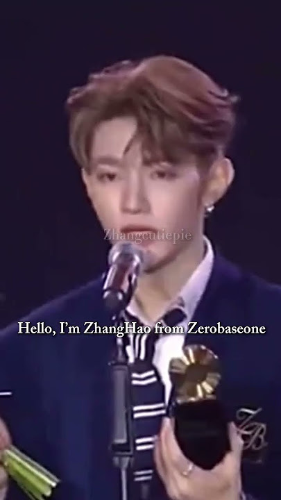 Zhang Hao is the first foreign winning this😩🔥#Zhanghao#hao#zb1#zerobaseone#support#award#kpop#fry#